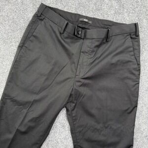 Uniqlo Mens Black Slim Fit Dress Pants Chinos Trousers Size 34 Waist